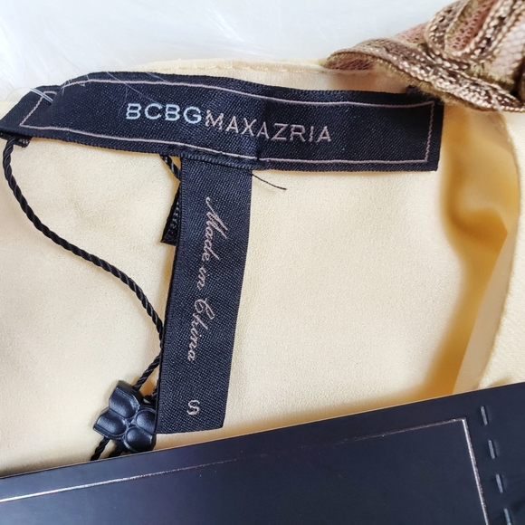 BCBGMAXAZRIA Beverly Embroidered Tulle-Trimmed Top - Picture 8 of 8